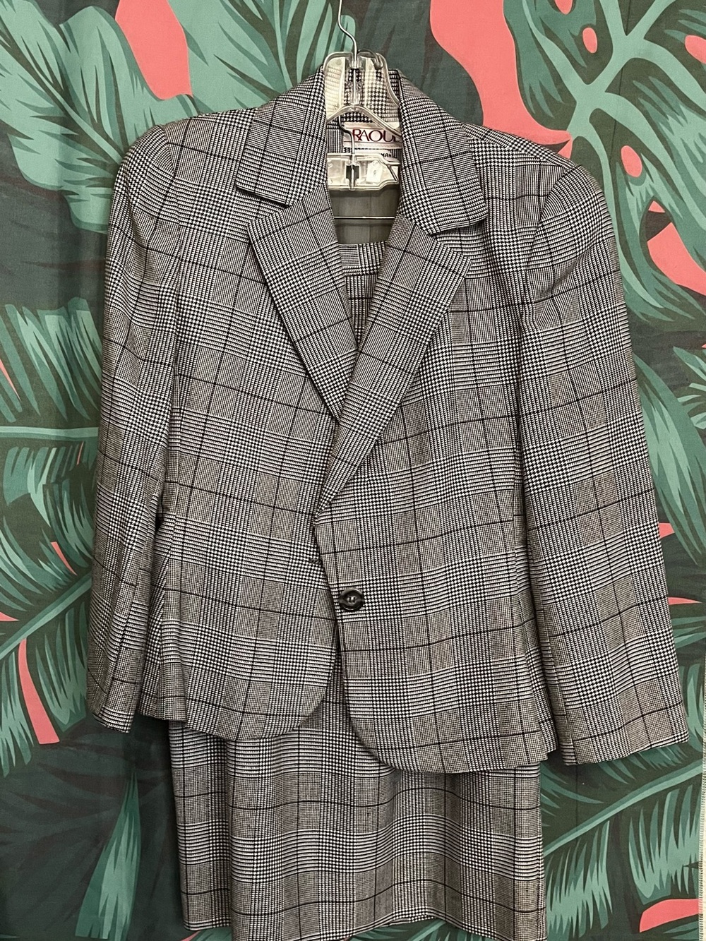 Raoul Gray Glen Plaid Skirt Set